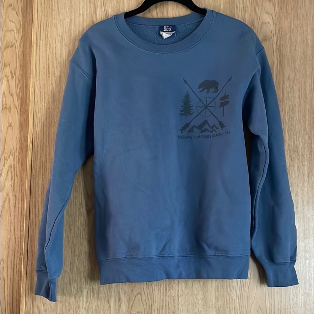 Blue Graphic Sweater